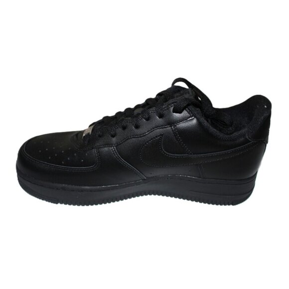 nib SUPREME x AIR FORCE 1 Low Box Logo Sneakers in Black Leather - Unisex M9/W11 - Picture 7 of 16